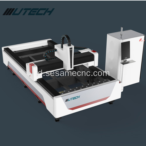 mesin laser cutting serat untuk lampiran rotary logam